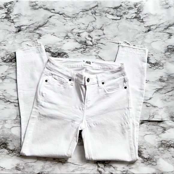 PAIGE Denim - Paige White Verdugo Crop Jeans size 26
